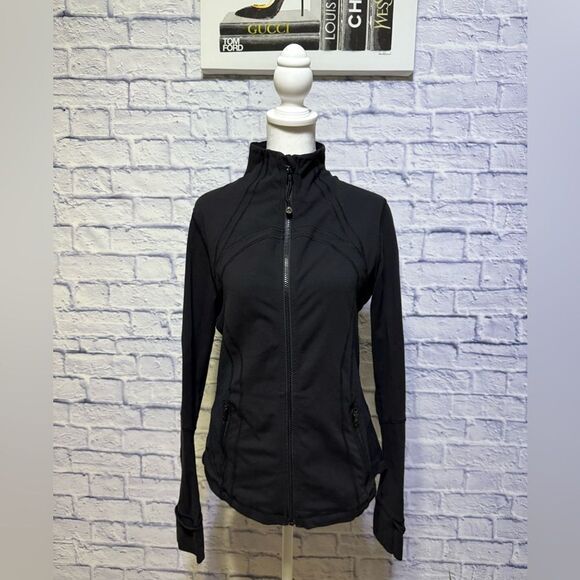 Lululemon Define Jacket Size 10 Black Laser Dot Flattering Fit - Picture 1 of 13